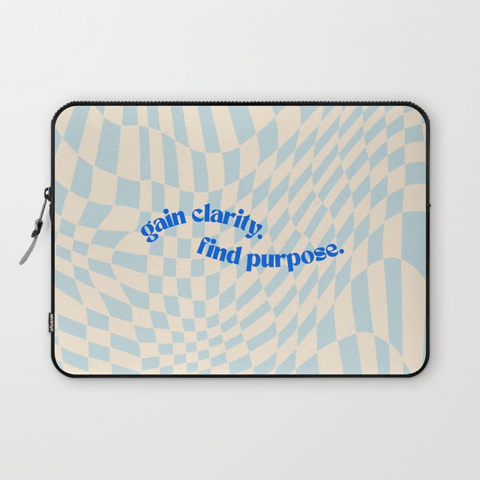 gain clarity. find peace. Laptop Sleeve