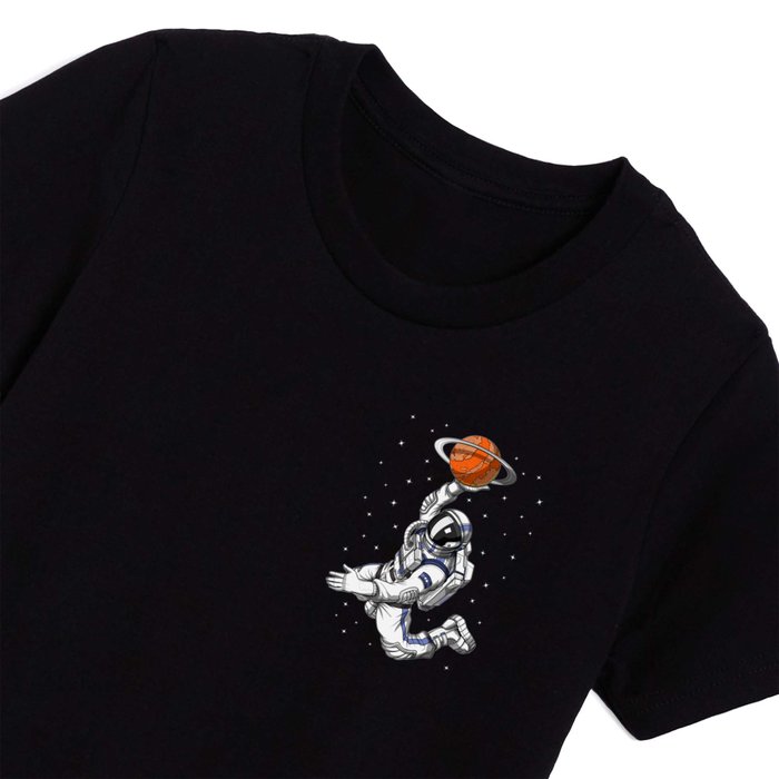 Astronaut Basketball Player Kids T Shirt