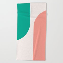 Modern Minimal Arch Abstract XLVII Beach Towel