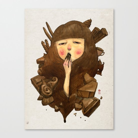 Chocoholic Canvas Print