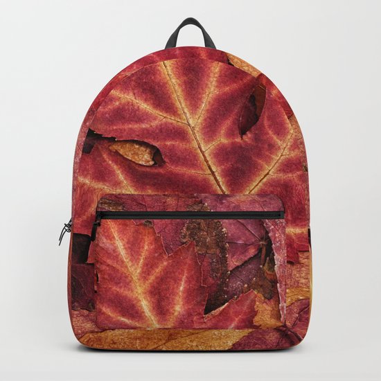 Colorful Autumn Maple Leaf Indian Summer Red Backpack