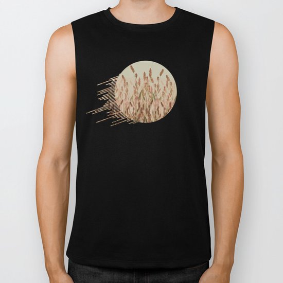 vegetal motif Biker Tank