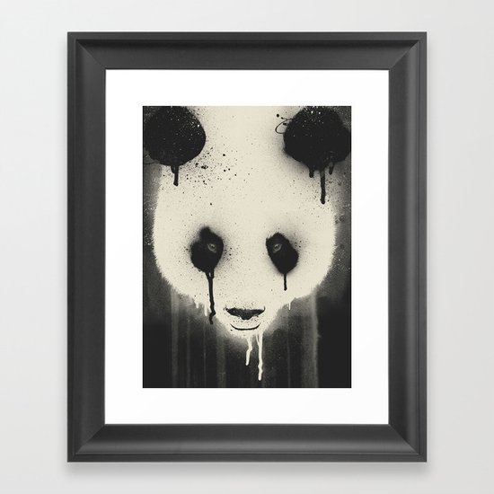 PANDA STARE Framed Art Print