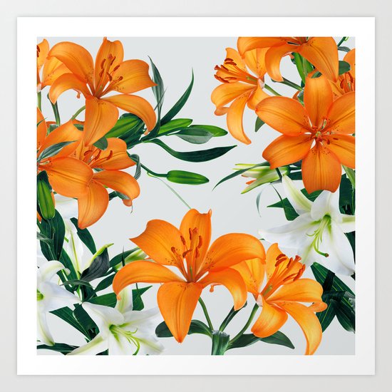 Glorious Lilies Art Print