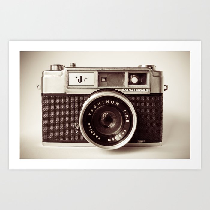 old camera photography, Camera photograph Art Print