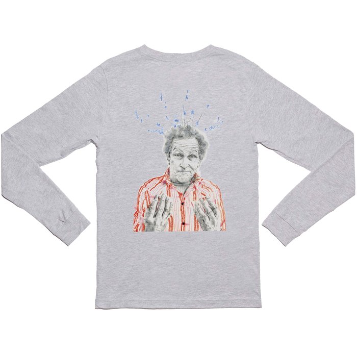 Monty Don TV Gardener Long Sleeve T Shirt by Derek Bacon Barked