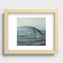 Ocean Feather Recessed Framed Print