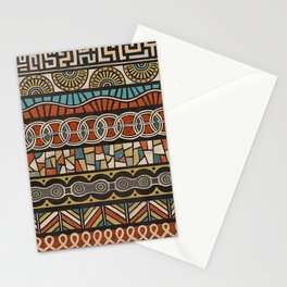 scribble doodle tribal pattern 03 Stationery Card
