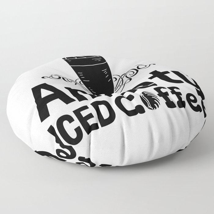 Mental Health Anxiety Iced Coffee Awareness Anxie Floor Pillow