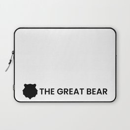 The Great Bear words logo Laptop Sleeve