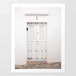 The White door | Vejer de La Frontera | Spain travel photography Art Print