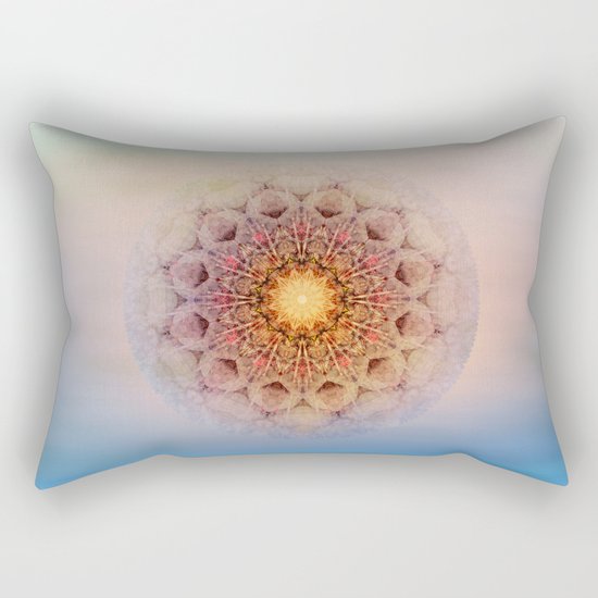 Asterisk Mandala Rectangular Pillow