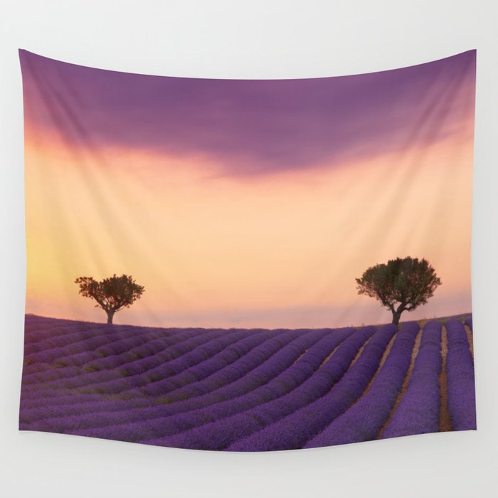 Sunset in Provence Wall Tapestry