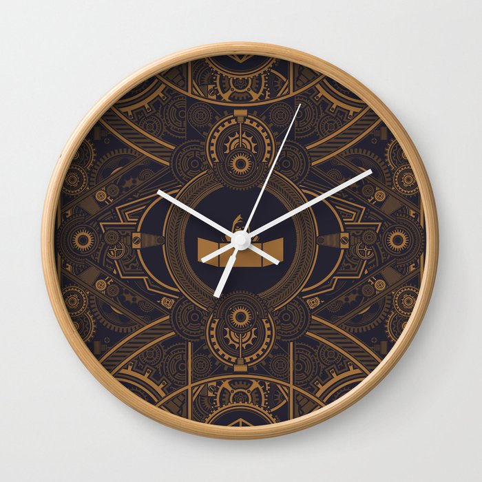 Steampunk Game Master with D20 Dice Tabletop RPG Gaming Wall Clock