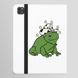 Frog With A Cowboy Hat iPad Folio Case