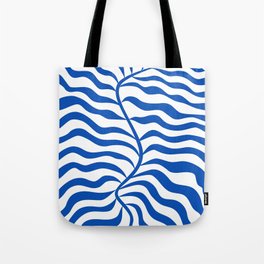 Henri Matisse Abstract Cobalt Leaf Art Tote Bag