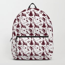 Krampus Folk Art Surface Pattern Christmas 2022 2023 Backpack
