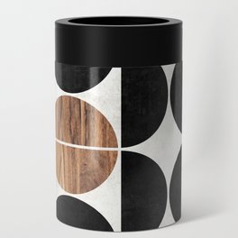 Mid-Century Modern Pattern No.1 - Concrete and Wood Can Cooler