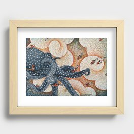 Octopus & Koi Recessed Framed Print
