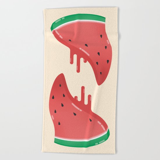 Summer Pizza Beach Towel