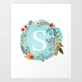 Initial Name Art Prints For Any Decor Style Society6