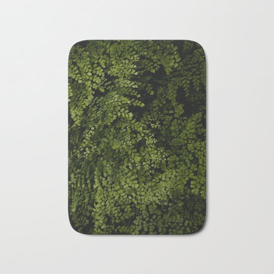 Small leaves Bath Mat