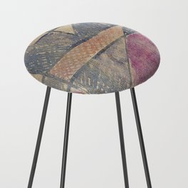 Stricken City Gouache Abstract "painting · modern · abstract art " Paul Klee Counter Stool