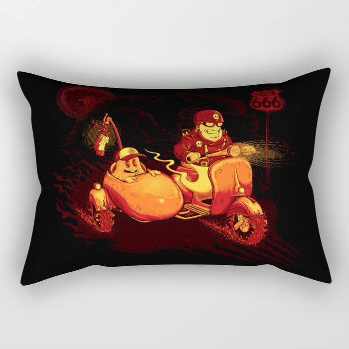 Route To Hell Rectangular Pillow