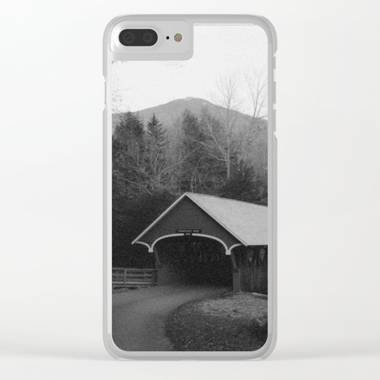 New England Classic Covered Bridge Clear iPhone Case