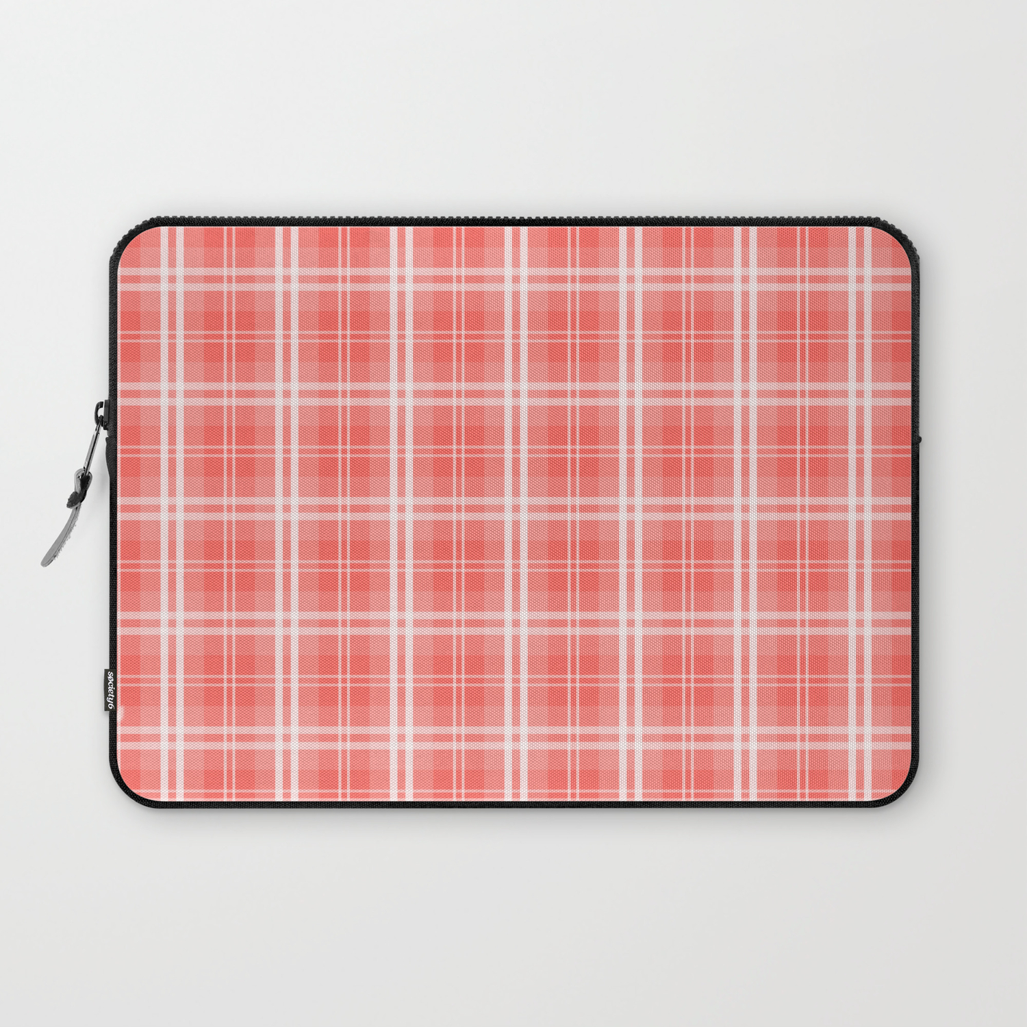 plaid laptop bag