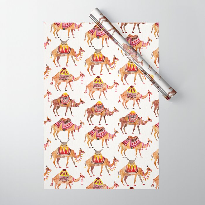 Camel Train Wrapping Paper