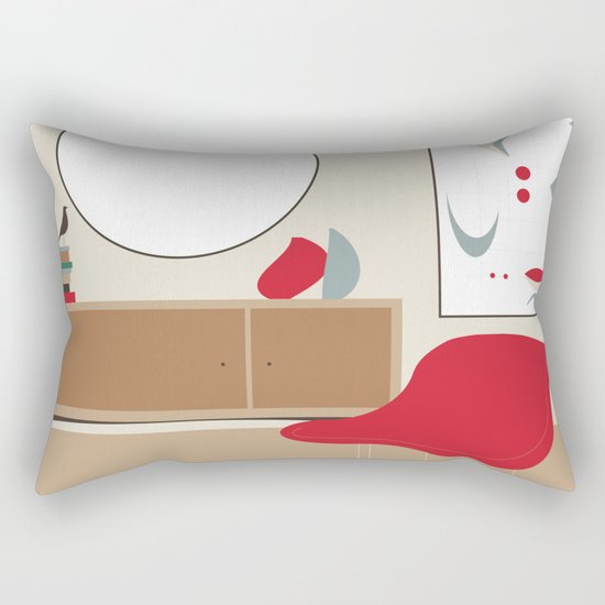Inside Mid-century modern 01_19 Rectangular Pillow