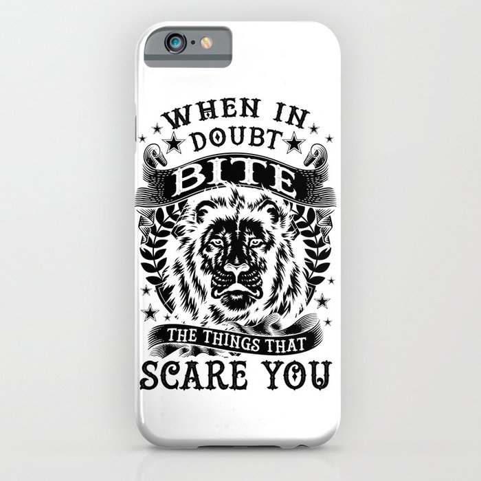 When in doubt... Bite. iPhone Case