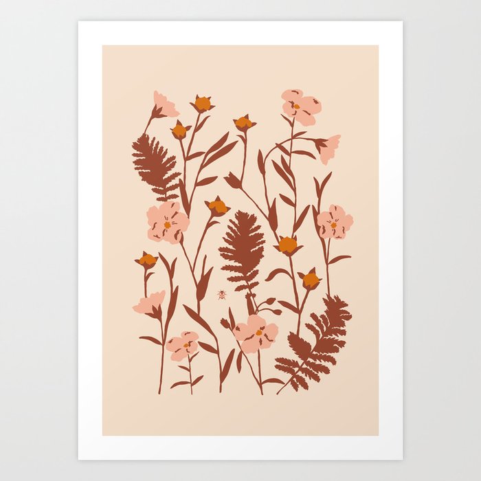 Flax Meadow II Art Print