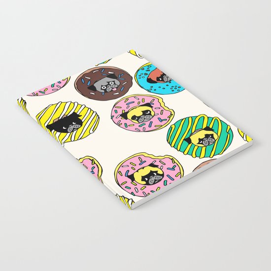 Pug Donuts Notebook