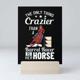 Barrel Racing Horse Racer Saddle Rodeo Mini Art Print