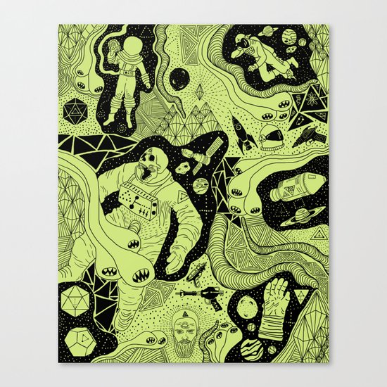 Cosmic Atomic Canvas Print