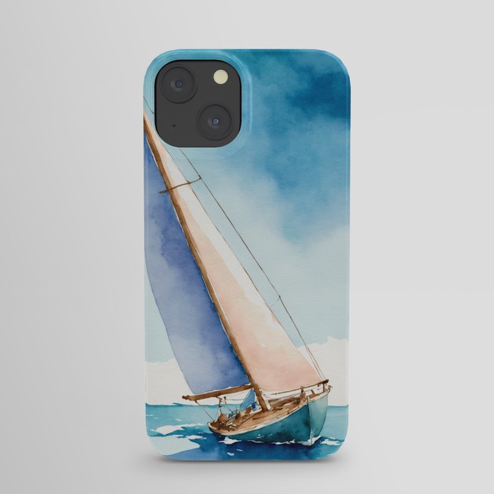 Sailing in clear waters iPhone Case