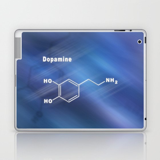 Dopamine Hormone Structural chemical formula Laptop & iPad Skin