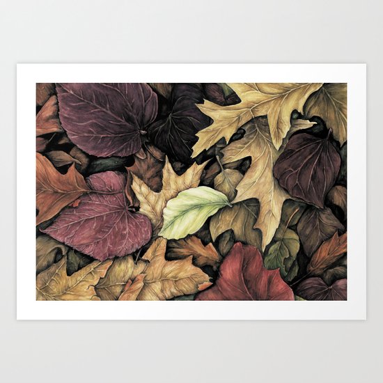 Autumn Leaves Art Print