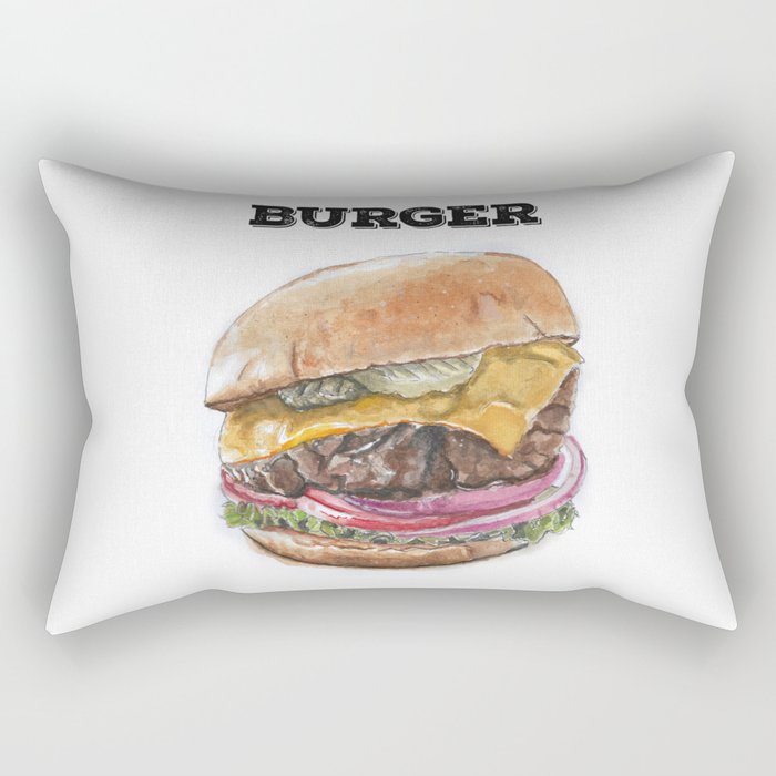 Burger Rectangular Pillow