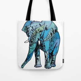 Artistic African Elephant Gift Save The Elephants Gift Tote Bag