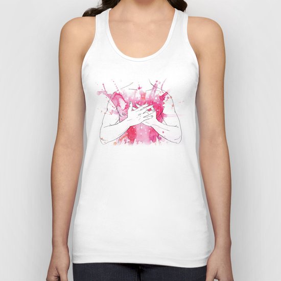exploding heart Unisex Tank Top