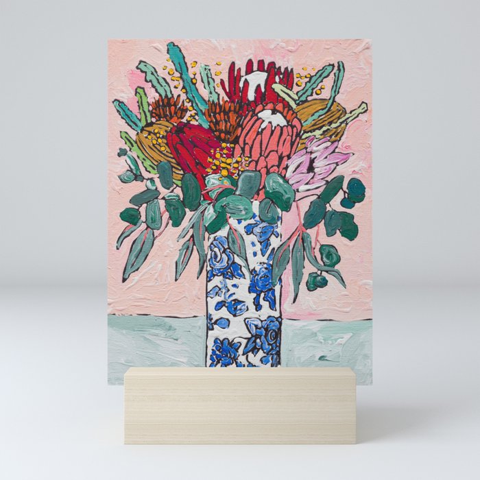 Australian Native Bouquet of Flowers after Matisse Mini Art Print