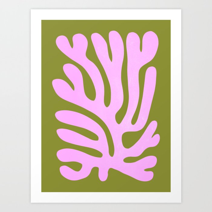 Wasabi & Lavender: Matisse Paper Cutouts 05 Art Print