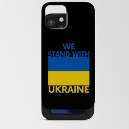 We Stand With Ukraine iPhone Card Case