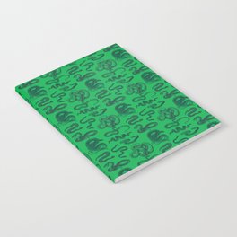 Green Snake Pattern Notebook