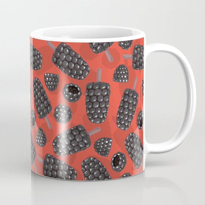 Blackberry and blackberry ice cteam pattern Coffee Mug
