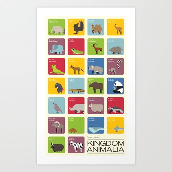The Kingdom Animalia Art Print