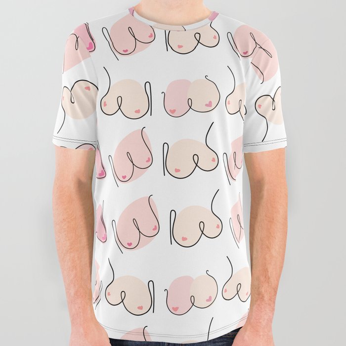 Boobs! All Over Graphic Tee